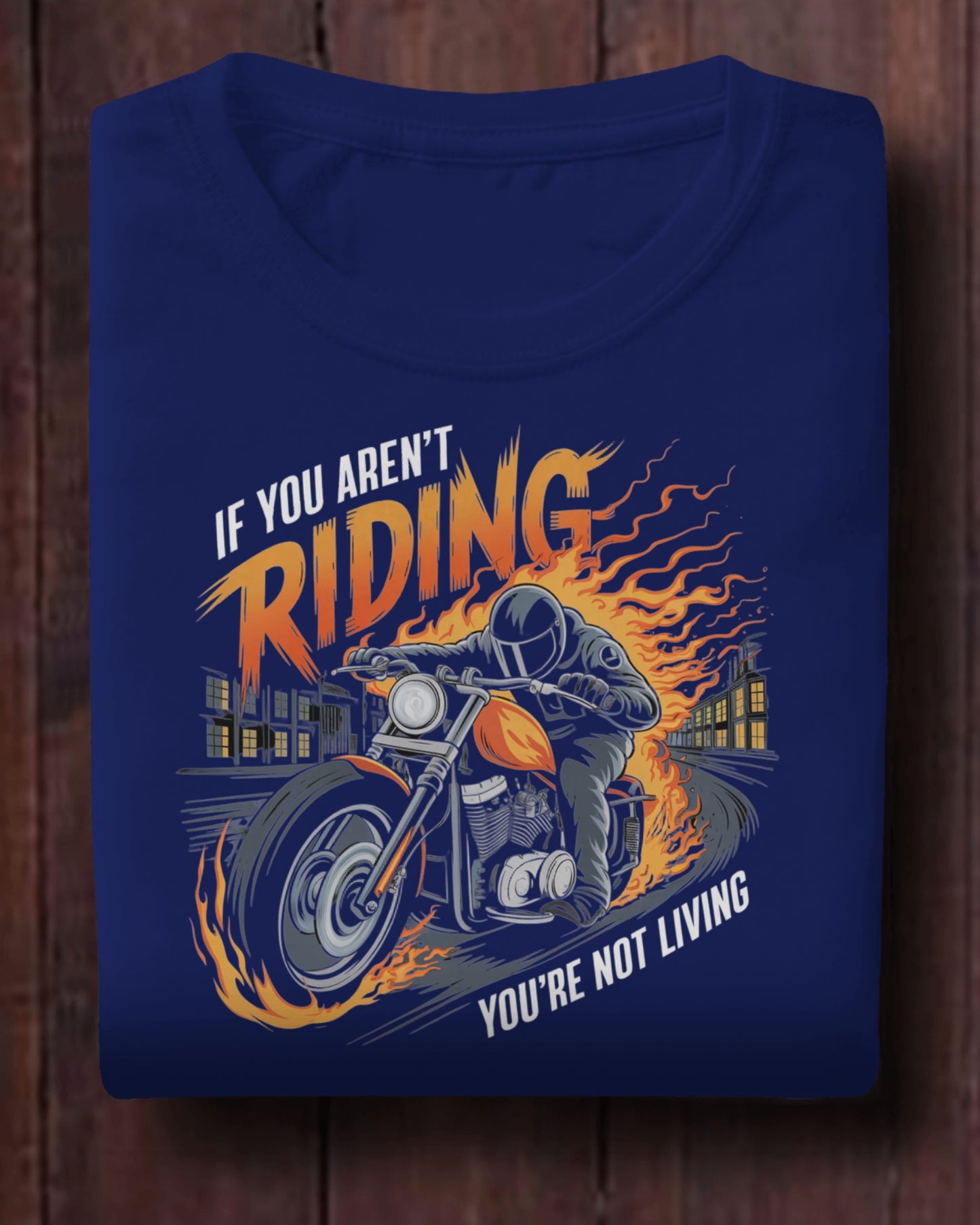 Thrill Rider: "If You Aren't Riding, You're Not Living" Graphic T-shirt