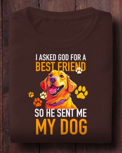 Divine Best Friend Tee - God Sent Me My Dog