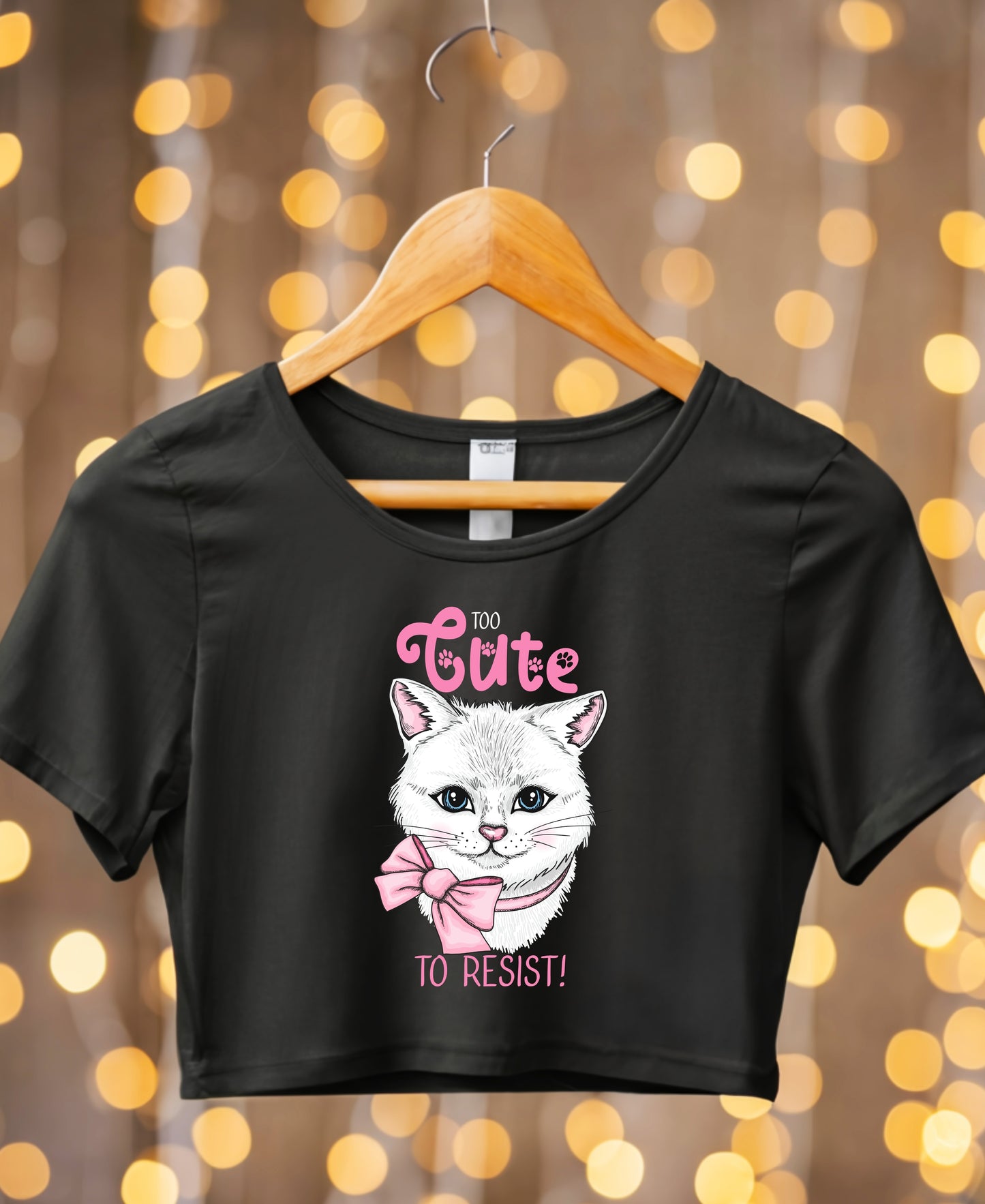 Too Cute to Resist- Crop Top