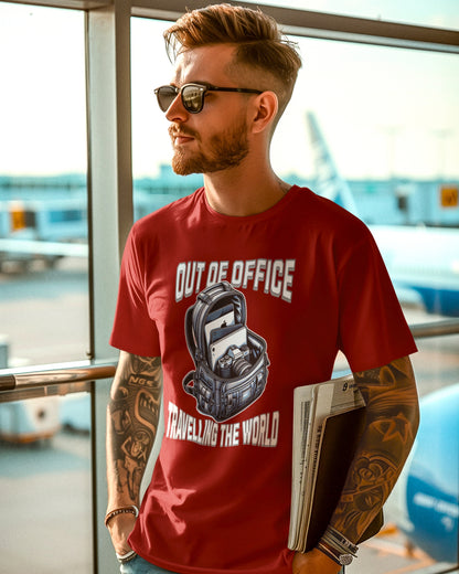 Out of Office Travel T-Shirt - Adventure Awaits