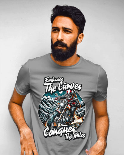 Embrace the Curves - Motorcycle Adventure Graphic Tee