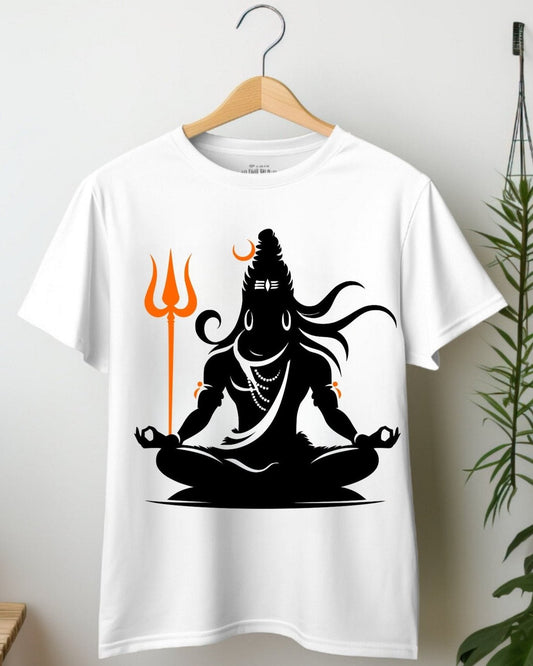 Divine Lord Shiva Meditative Pose T-Shirt – Sacred and Stylish