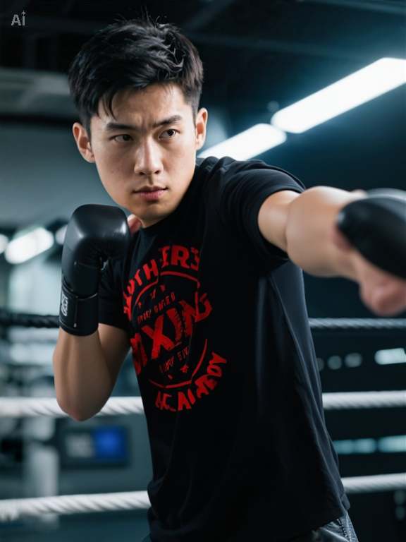 Brothers Boxing Academy — Work Hard Fight Easy T-Shirt - Image 7