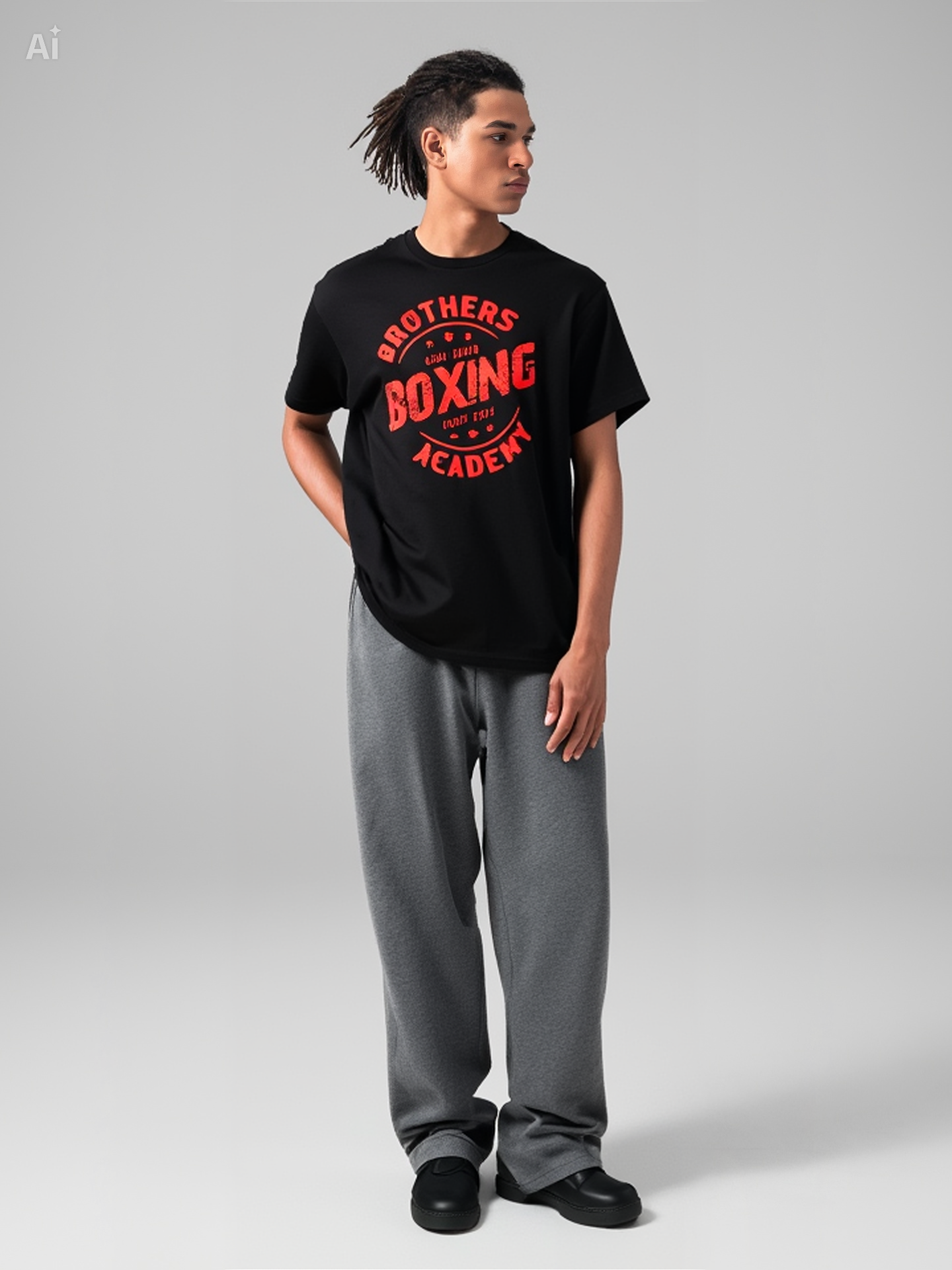 Brothers Boxing Academy — Work Hard Fight Easy T-Shirt - Image 8