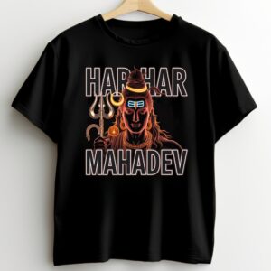 Har Har Mahadev — Lord Shiva Streetwear Black T-Shirt